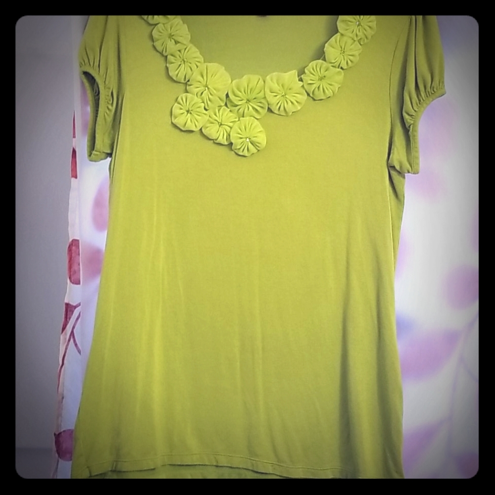 EUC NY Collection Short Sleeve Top